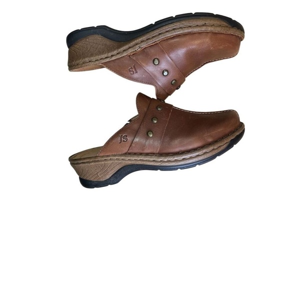Josef Seibel Women's Mule Clogs Brown Studded Slip-On Size 9 US. EUC - Picture 7 of 8
